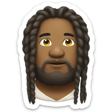 fat jamaican dread sticker