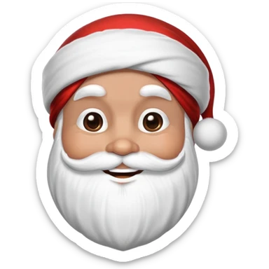 darker brown faced santa with turban sticker
