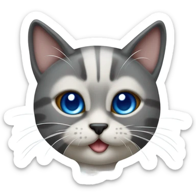 Gato siamés con ojos azules  sticker