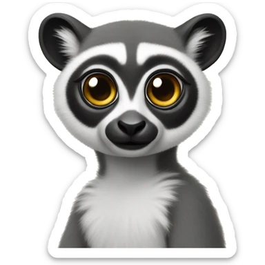 Lemur that grew up in Brooklyn sticker
