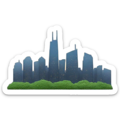 Skyline sticker