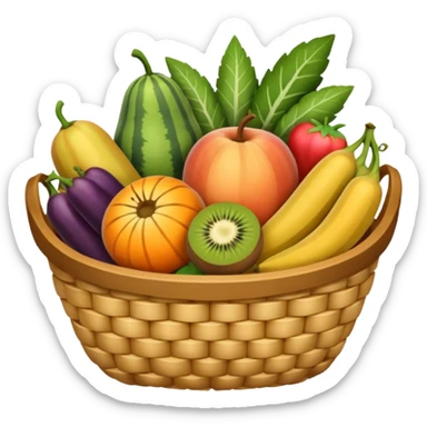 panier de fruits et légumes sticker