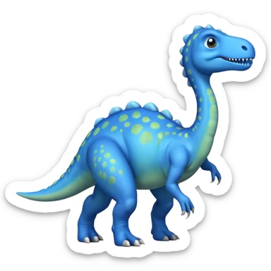small herbivorous celestial dinosaur that walks on all fours sticker