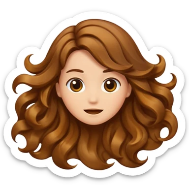 Hair shaking  sticker