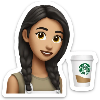 starbucks barista that looks like madison beer sticker