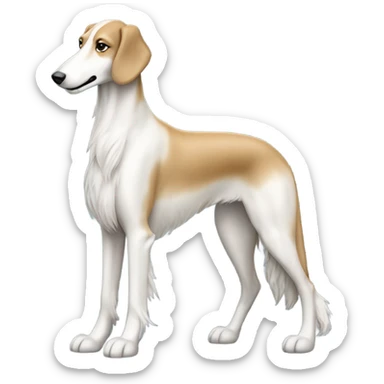 borzoi dog sticker