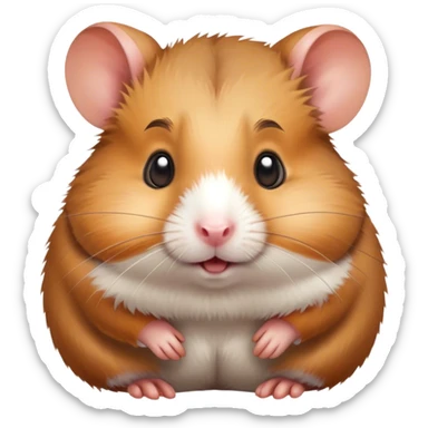    A naughty hamster sticker