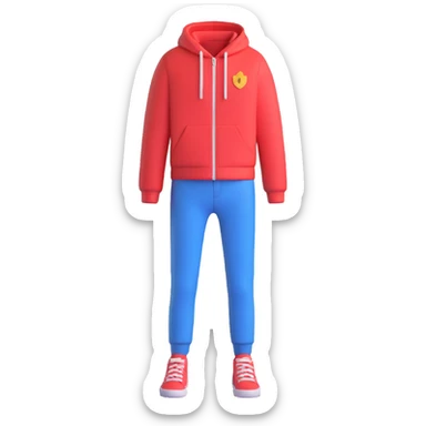 fashionable clothes sticker