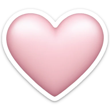 light pink heart sticker
