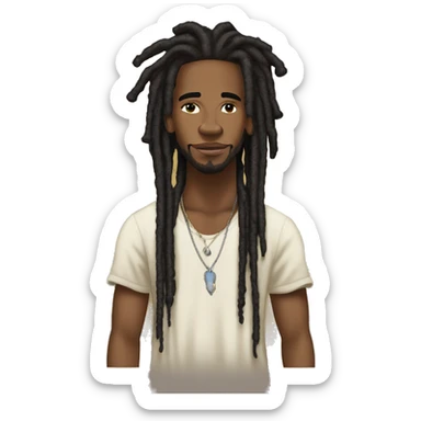 Khalif Malik Ibn Shaman Brown A.K.A. Swaee Lee with dreads sticker