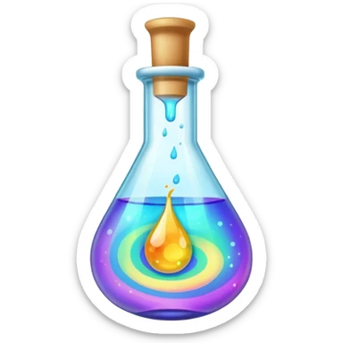 Potion – Glass vial filled  sticker