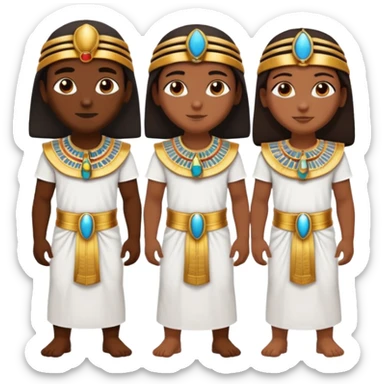 group of egipcian people sticker