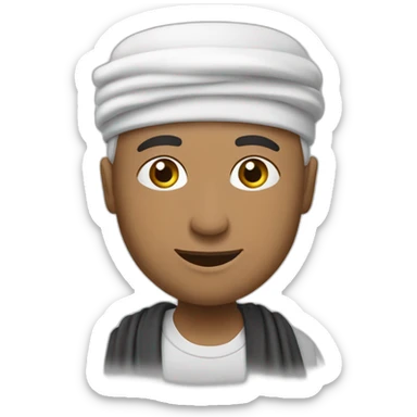 Un musulman qui fait la prière ￼ sticker