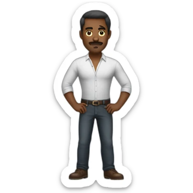 Dominant man sticker