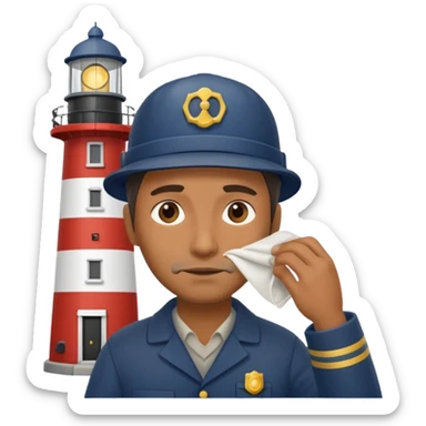 lighthouse Keeper cleaning lens sticker
