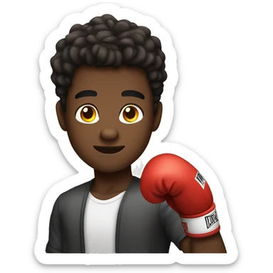 
20 year old dark-skinned young man boxing

 sticker