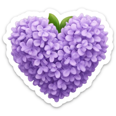 lilac heart emoji sticker