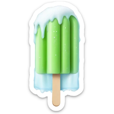 snow-covered ice pops sticker