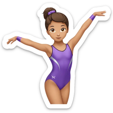 Sofia doing gymnastics  sticker