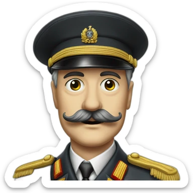 german head of state in 1940 wearing mustache sticker