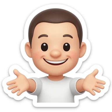 CUTE HUG EMOJI sticker