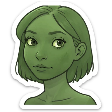 Girl who loves plains sticker