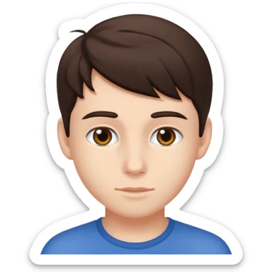 twink brunette sticker