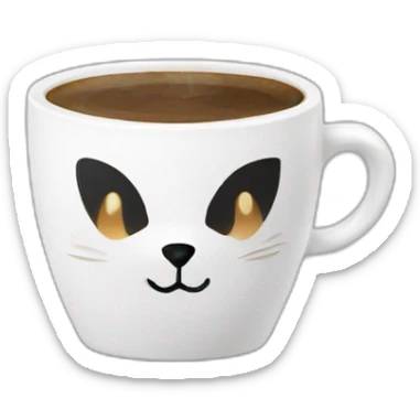 black fox coffee sticker