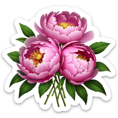 peony bouquet  sticker