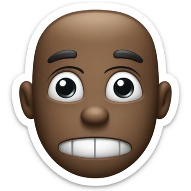 Bucktooth concerned emoji sticker