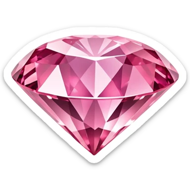 pink diamond gemstone sticker