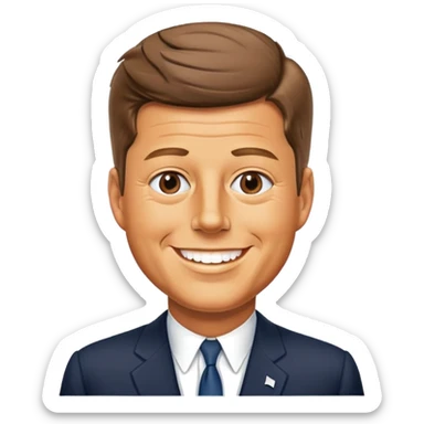 John F Kennedy, 35th president of the United States sticker
