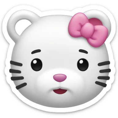 hello kitty bear  sticker