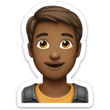 Garçon amoureux sticker