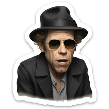 Tom Waits sticker