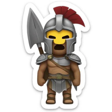 Spartan warrior sticker