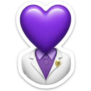 purple heart  sticker
