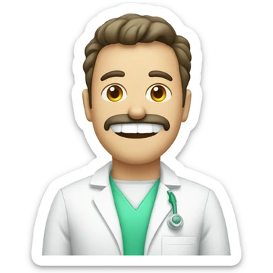 dentista pensativa sticker