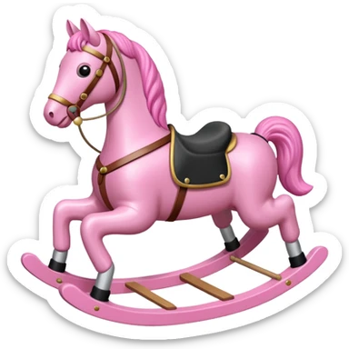pink Rocking Horse sticker