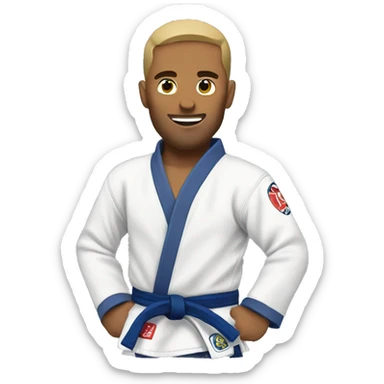 jiu jitsu fighter sticker