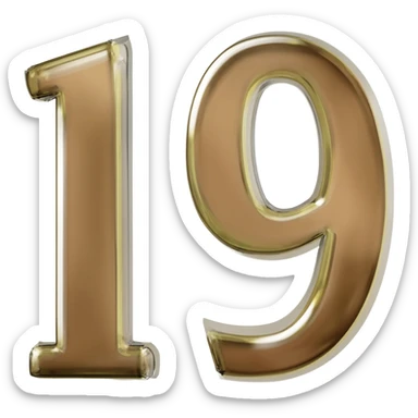 Volitas de cumpleaños número 19 sticker