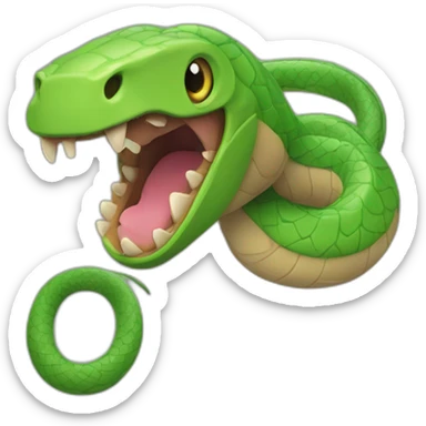 Dos serpientes envolviendo un rayo sticker