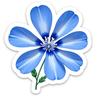 nemophila blue flower sticker