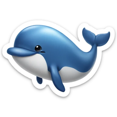 Whale wearing bikini  sticker