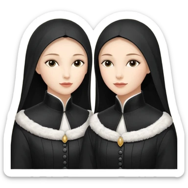 Девушка белокожая на беговой дорожке, с длинными светло-лиловыми волосами, в лиловом топе, в серых спортивных штанах, с черными ресницами sticker