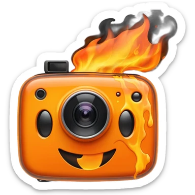 Web Cam on FIRE sticker