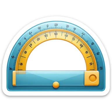 "📏" This emoji is for ruler. Then make an emoji for protractor. Which is real emoji type like the givel sticker