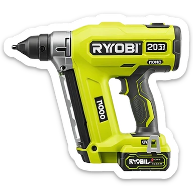 RYOBI ONE+ HP 18V 18-Gauge Brushless Cordless AirStrike Brad Nailer (with battery) P322 emoji style  sticker
