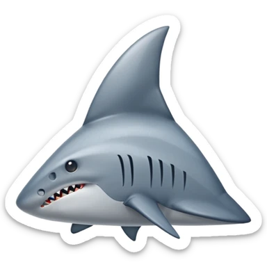 A shark fin out of water sticker