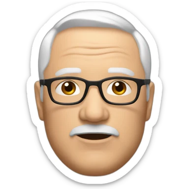 old white man overweight with black and red supreme north face jacket sticker